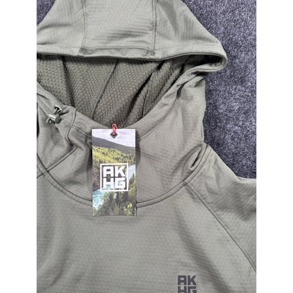 NWT AKHG Alaskan Hardgear Hoodie 3X Olive Green Pullover Duluth Trading - Picture 3 of 7